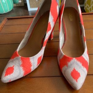 Seychelles Canvas Heels, Size 9